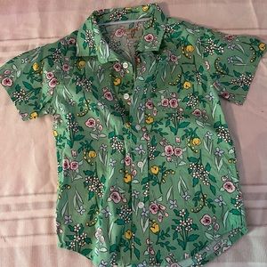 Cat & Jack Floral Buttondown